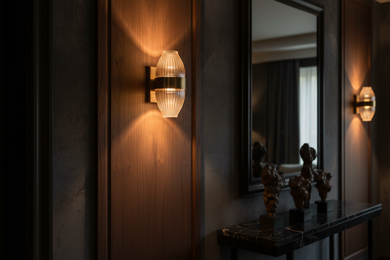Luxury Wall Light – Premium Dark Interior