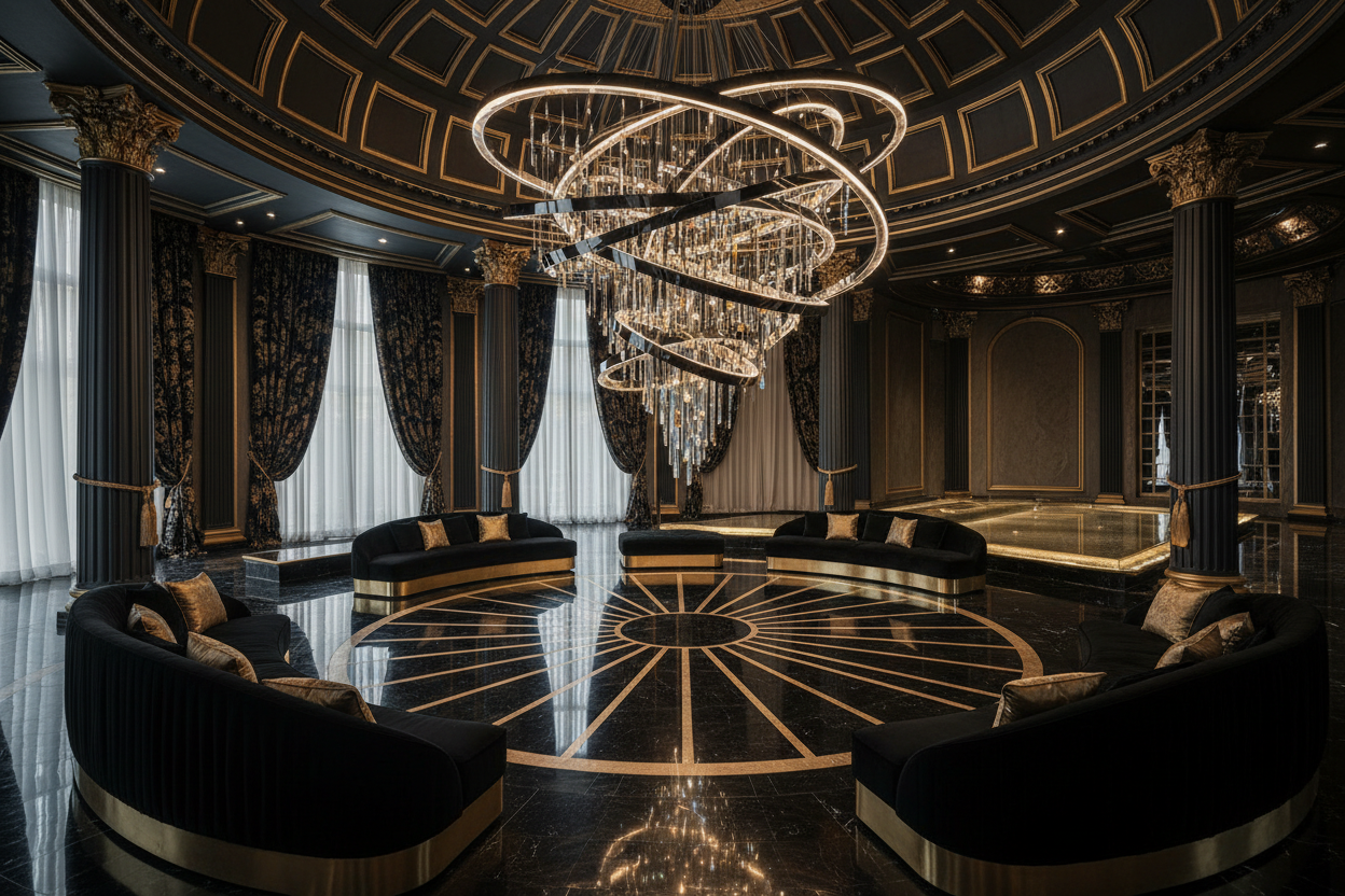 Ultra Luxury Chandelier – Modern Palace Interior